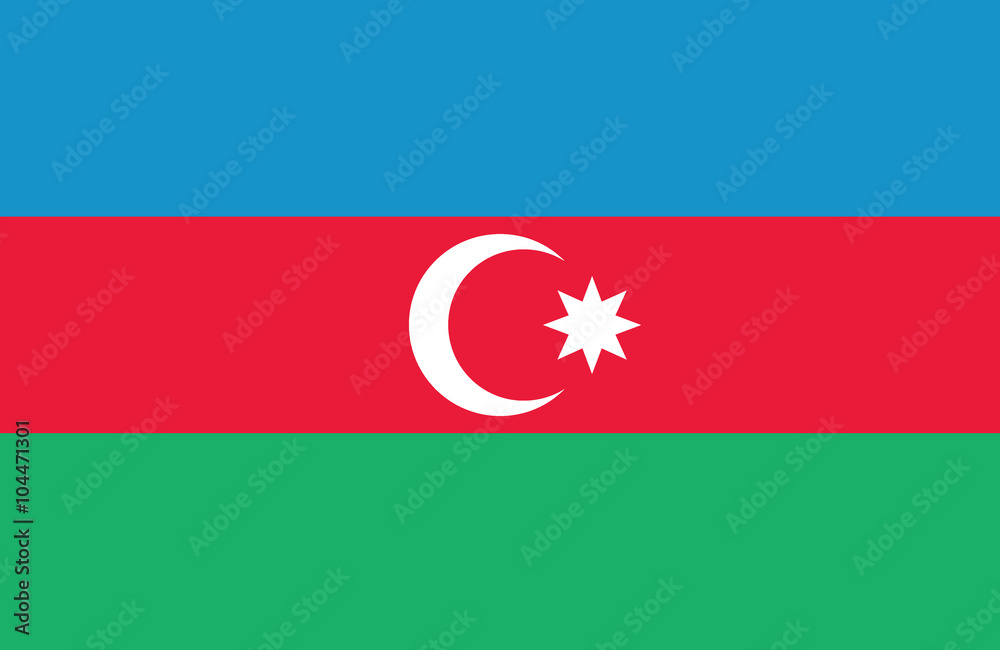 Fototapeta premium Azerbaijan flag