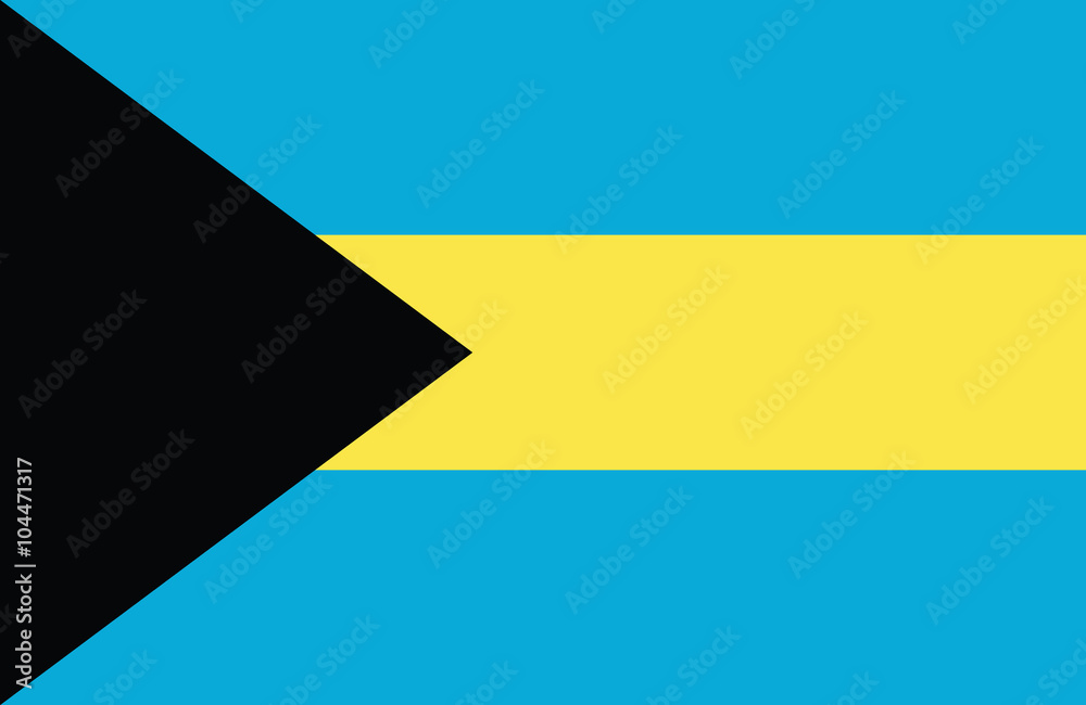 Naklejka premium The Bahamas flag.