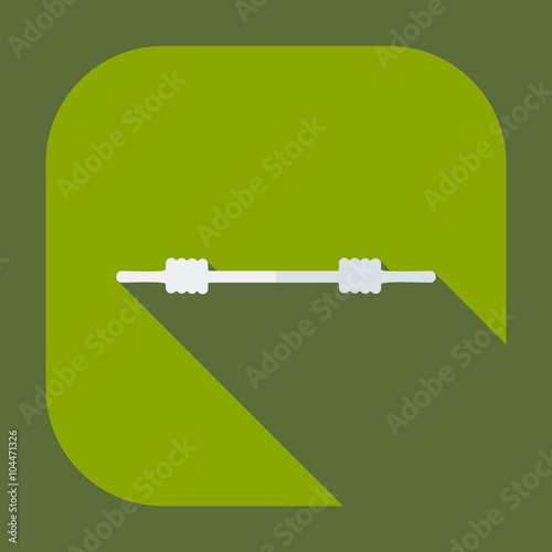 Flat modern design with shadow icons marine rope