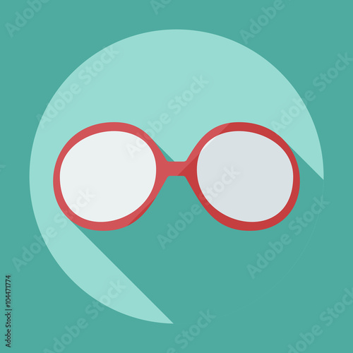 Flat modern design with shadow icon optics