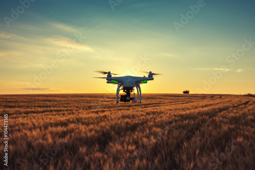 Billede på lærred Varna, Bulgaria - June 23 ,2015: Flying drone quadcopter Dji Pha