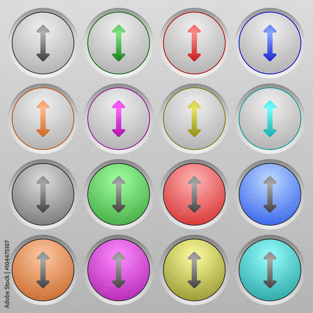 Resize vertical plastic sunk buttons