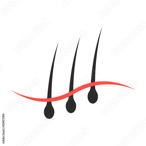 scalp care simple icon
