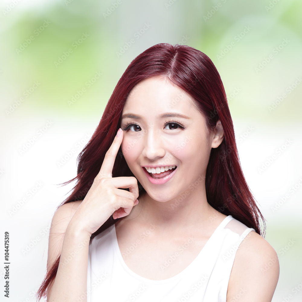Beauty woman with charming smile Beauty woman with charming smile