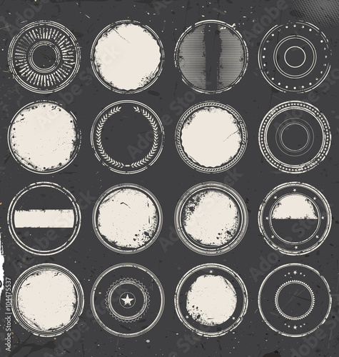 Grunge rubber stamp collection