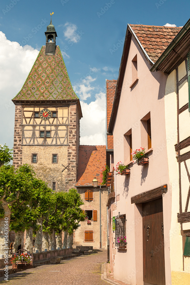Picturesque village of Bergheim, Alsace France