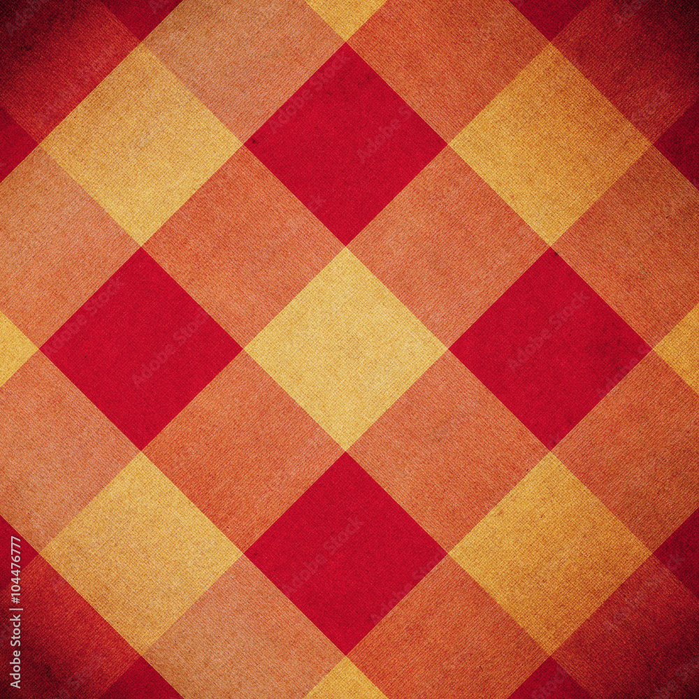 Red and yellow diamond pattern