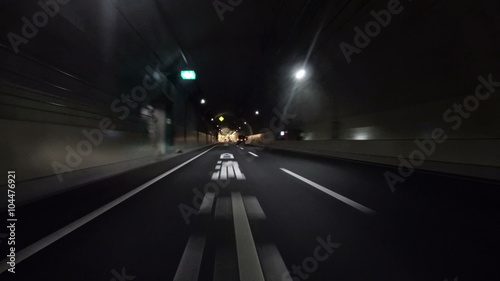 Driver POV through the new C2 highway on the metropolitan highway.