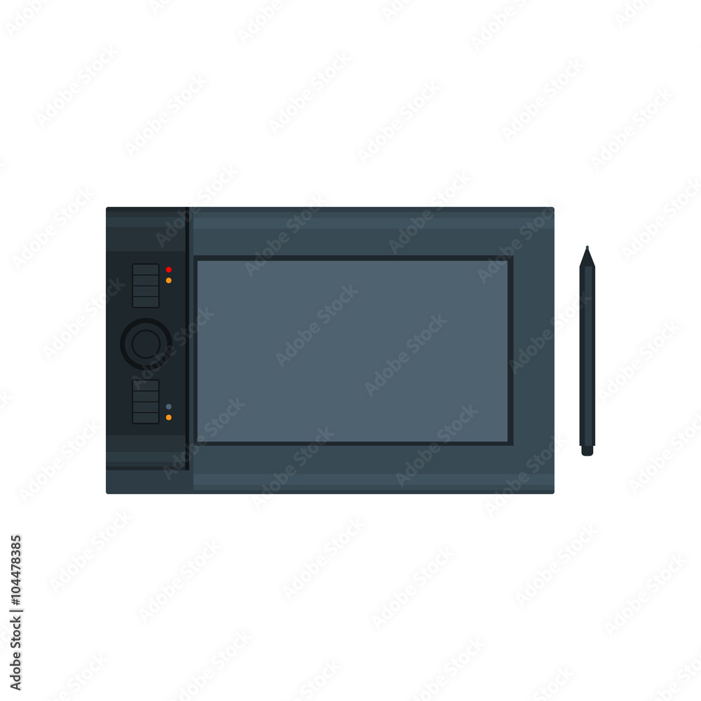 Icon Graphic Tablet, Vector Illustration Icon Graphic Tablet, Vector Illustration