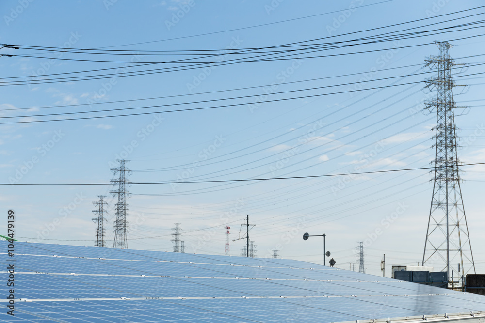Solar panel and power tower Solar panel and power tower