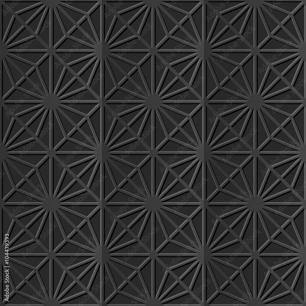 Seamless 3D elegant dark paper art pattern 282 Check Star Cross
Seamless 3D elegant dark paper art pattern 282 Check Star Cross