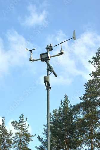 Meteorological station and tools.