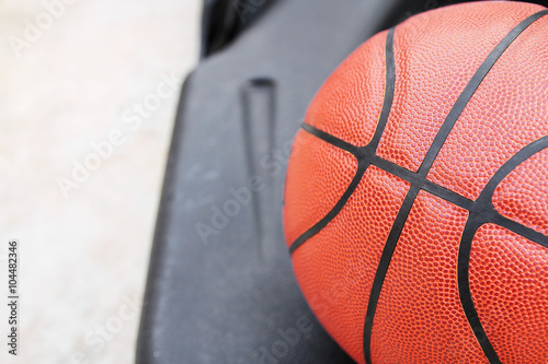 Closed up view of basketbal outdoor photo