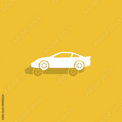 Car icon. Flat design style