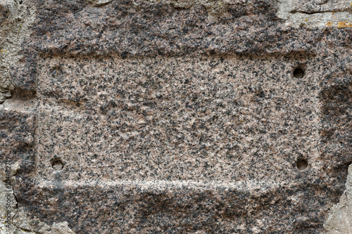 stone surface of a wall