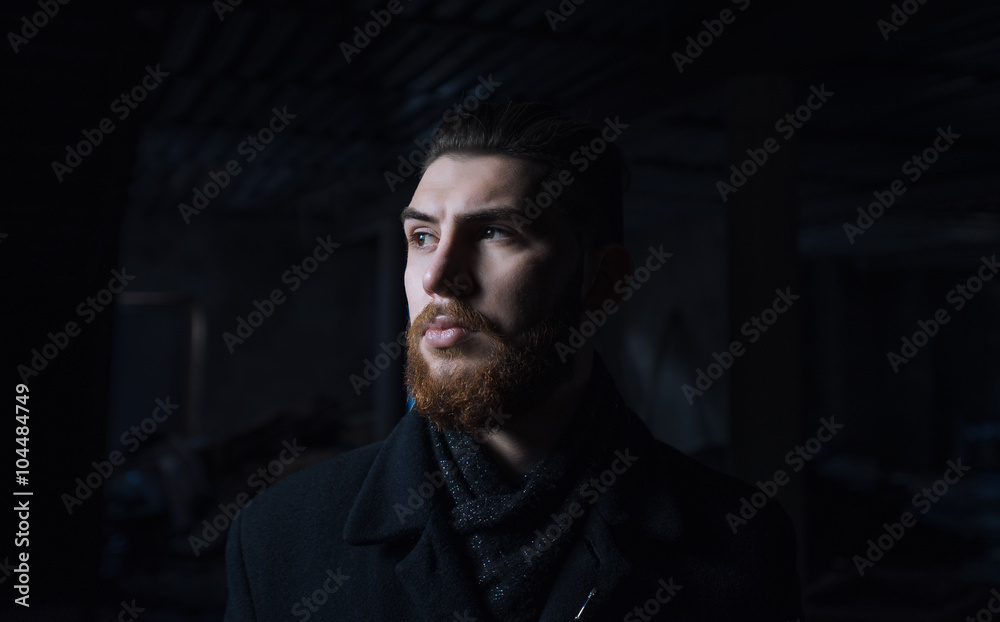 Portrait of a man with a beard Portrait of a man with a beard