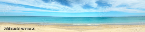 Panoramic view of Fiume Santo beach