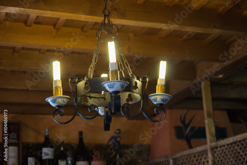 Interior shot and ceiling lamp © Alex Iglesias