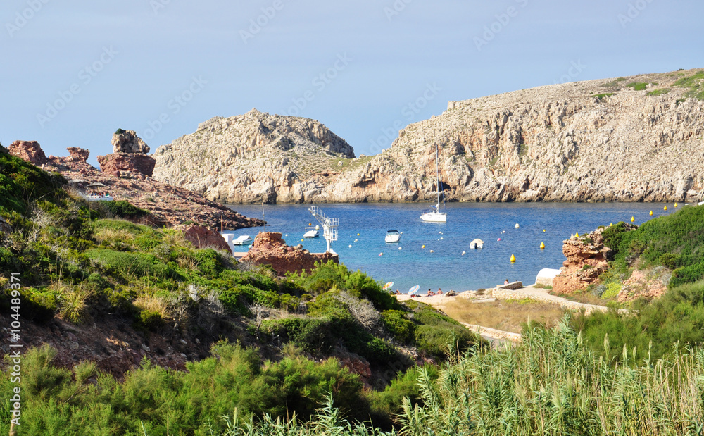 Beautiful Menorca island view 