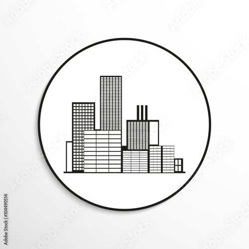 City. Vector icon.