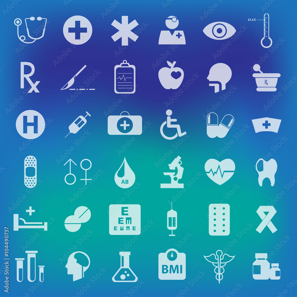 Flat Medical Icons set . vector .illustration Flat Medical Icons set . vector .illustration