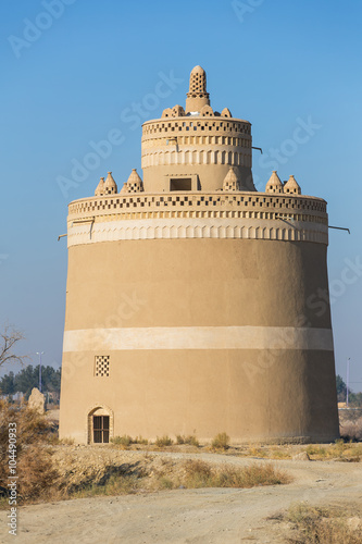 Exterior of the traditional pigeon house in Yazd province, Iran. photo