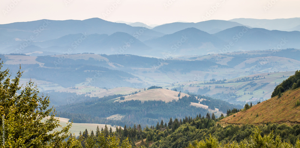 Obraz premium Mountain View in Piliptse.
