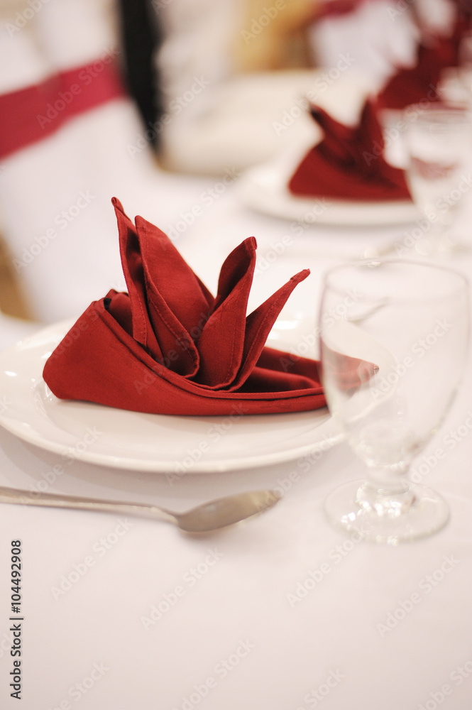 A Table Set for a Reception A Table Set for a Reception