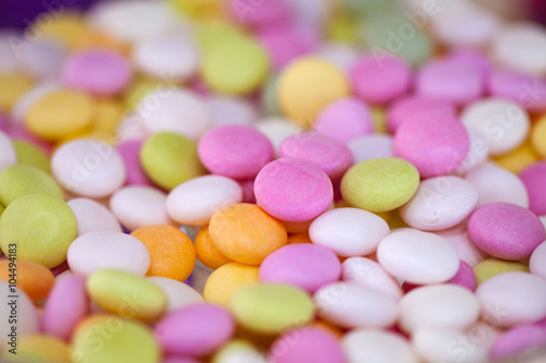 Sugar sprinkle dots, decoration for confectionery