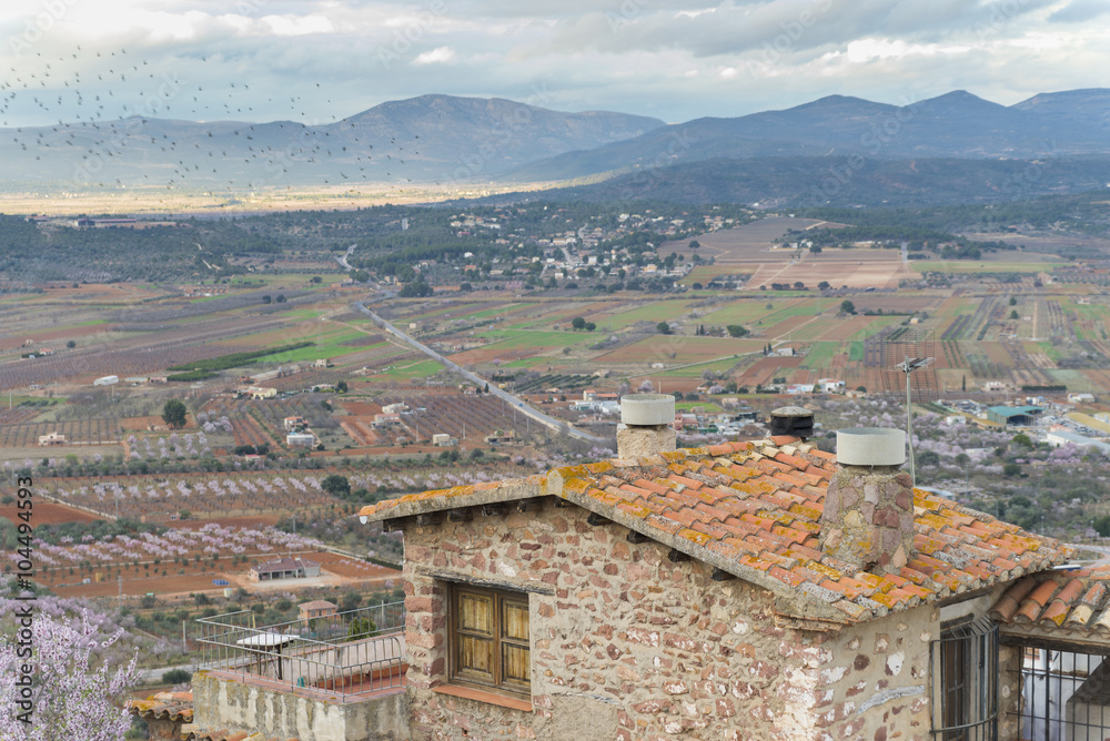 Vista desde Vilafamés (Castellón, España).
