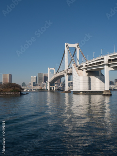 東京港とレインボーブリッジ