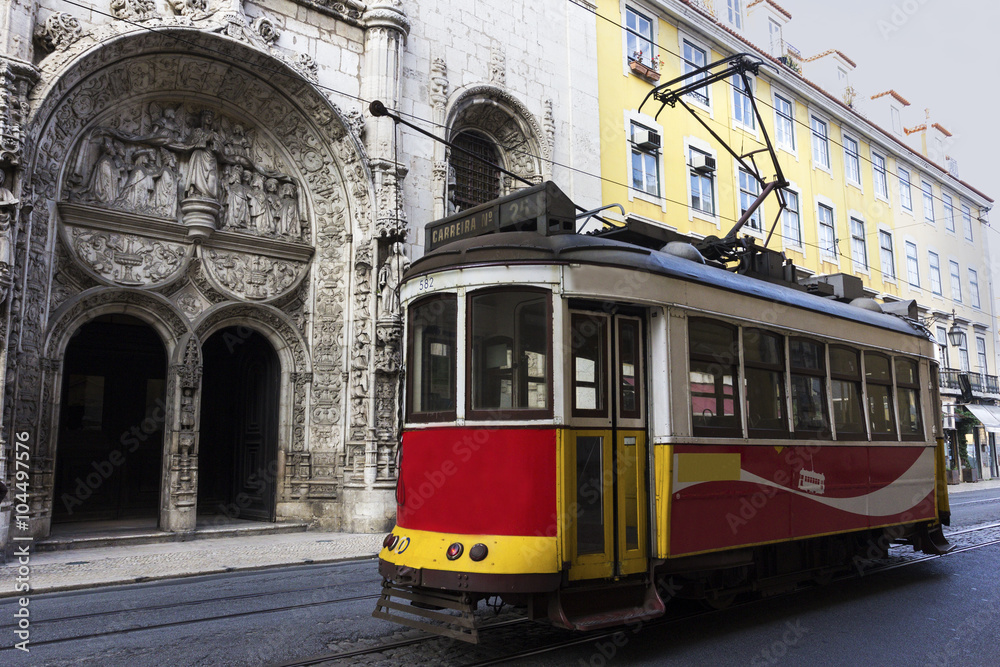 Remodelado tram in Lisbon in Portugal