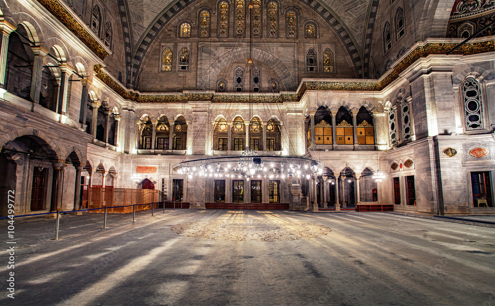 Obraz premium Blue Mosque interior