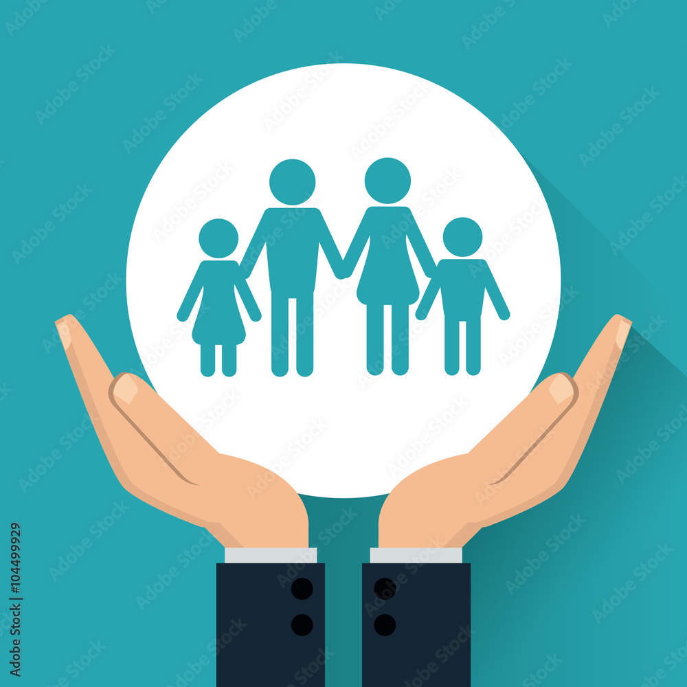 Fototapeta premium Insurance icon design 