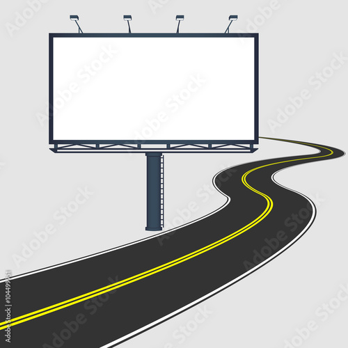 billboard with road