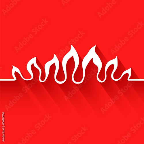 Flame. Infographic element