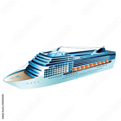 Cruise Liner Illustration