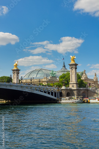 Bridge of Alexandre III in Paris, France