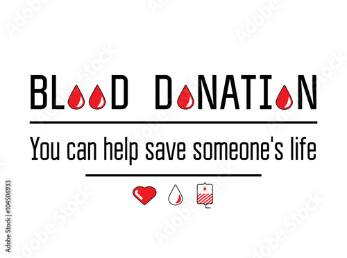 Blood donation icons