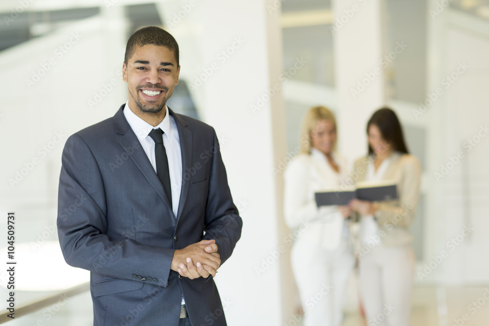 Young multiracial people working in the office Young multiracial people working in the office