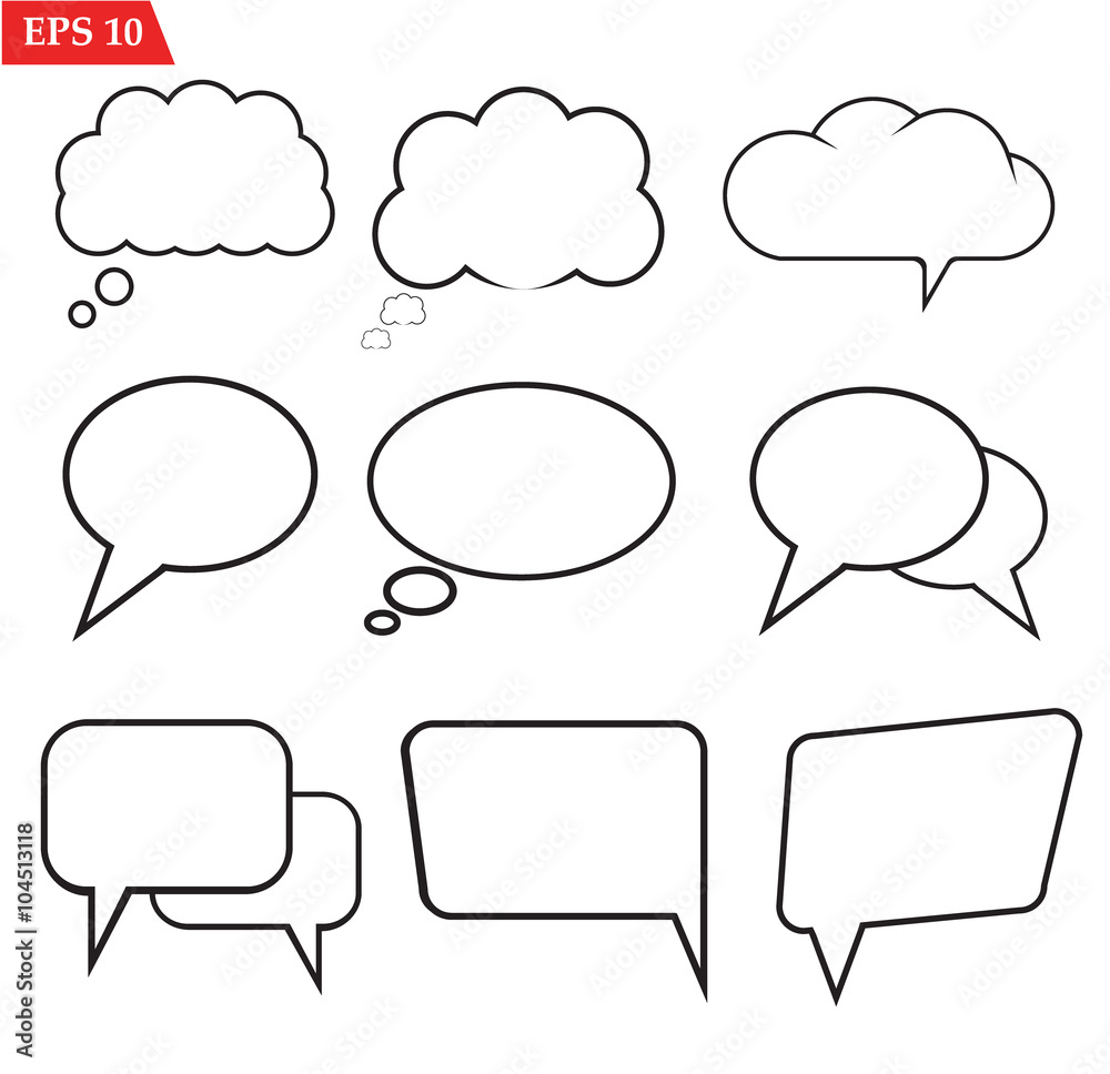 Speech bubbles