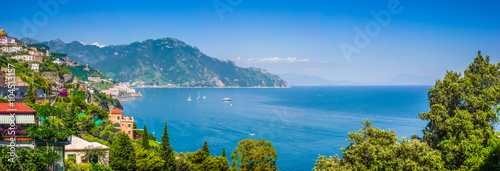 Obraz na płótnie Postcard view of Amalfi Coast, Campania, Italy w salonie