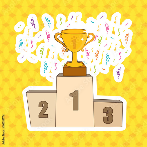trophy icon design