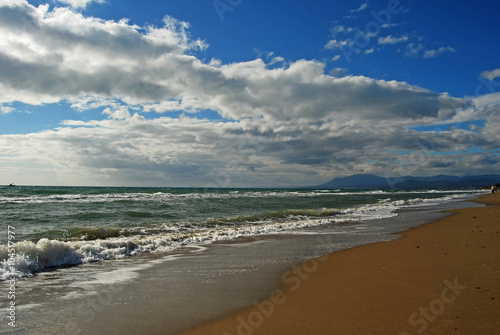 Playa, Marbella, Málaga, Andalucía, paisaje, mar, cielo