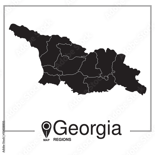 Georgia regions map