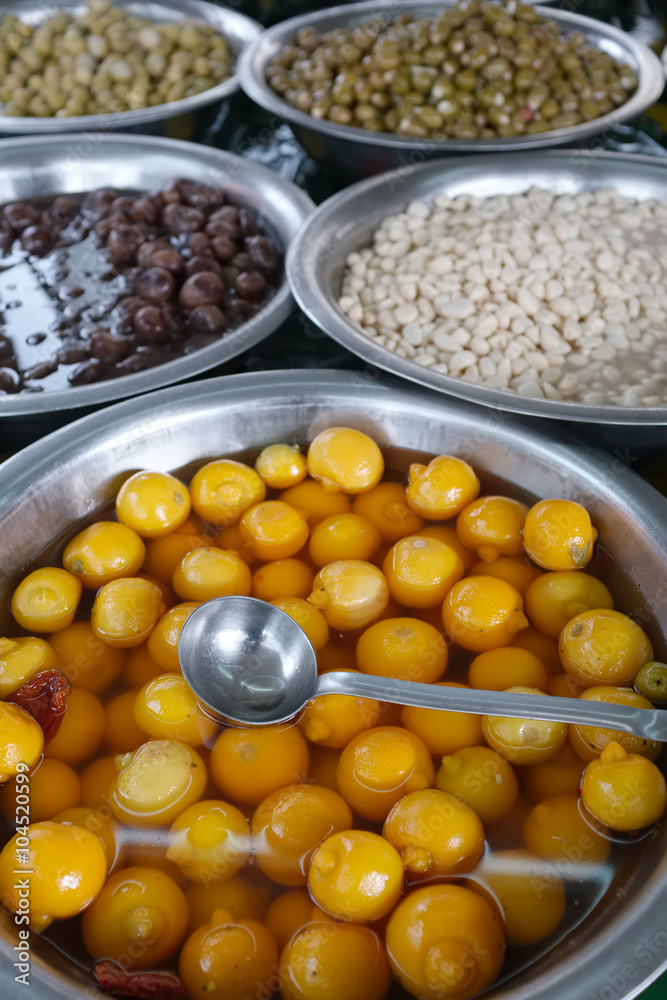 Lemons and spices on a market in Marrakesh, Morocco Lemons and spices on a market in Marrakesh, Morocco
