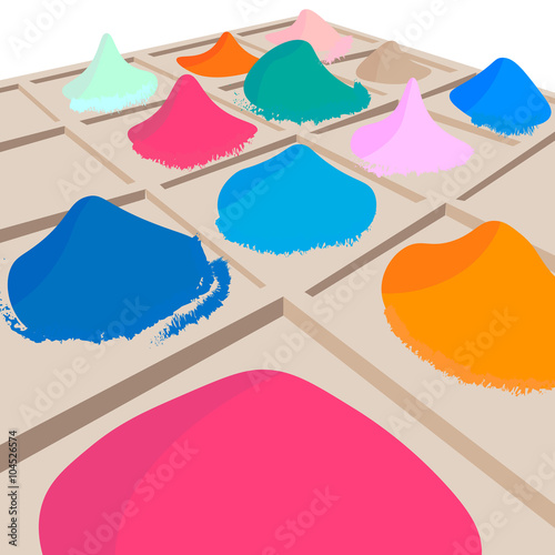 sale bright colors of Holi