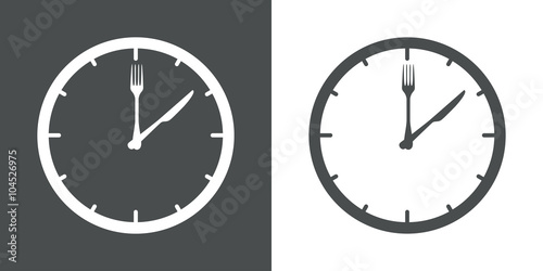 Icono plano hora de comer #1
