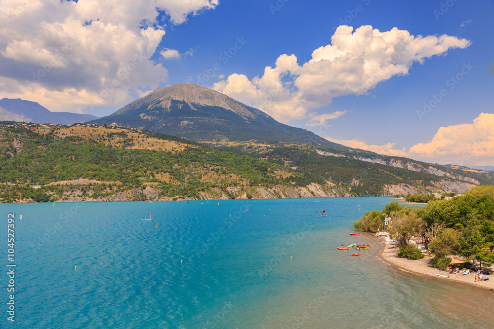 View of lake Serre-Poncon