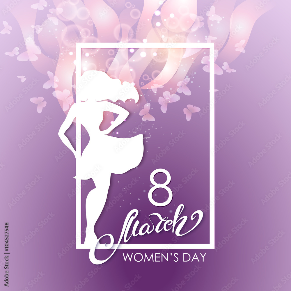 Party flyer for International Women Day celebration. Party flyer for International Women Day celebration.